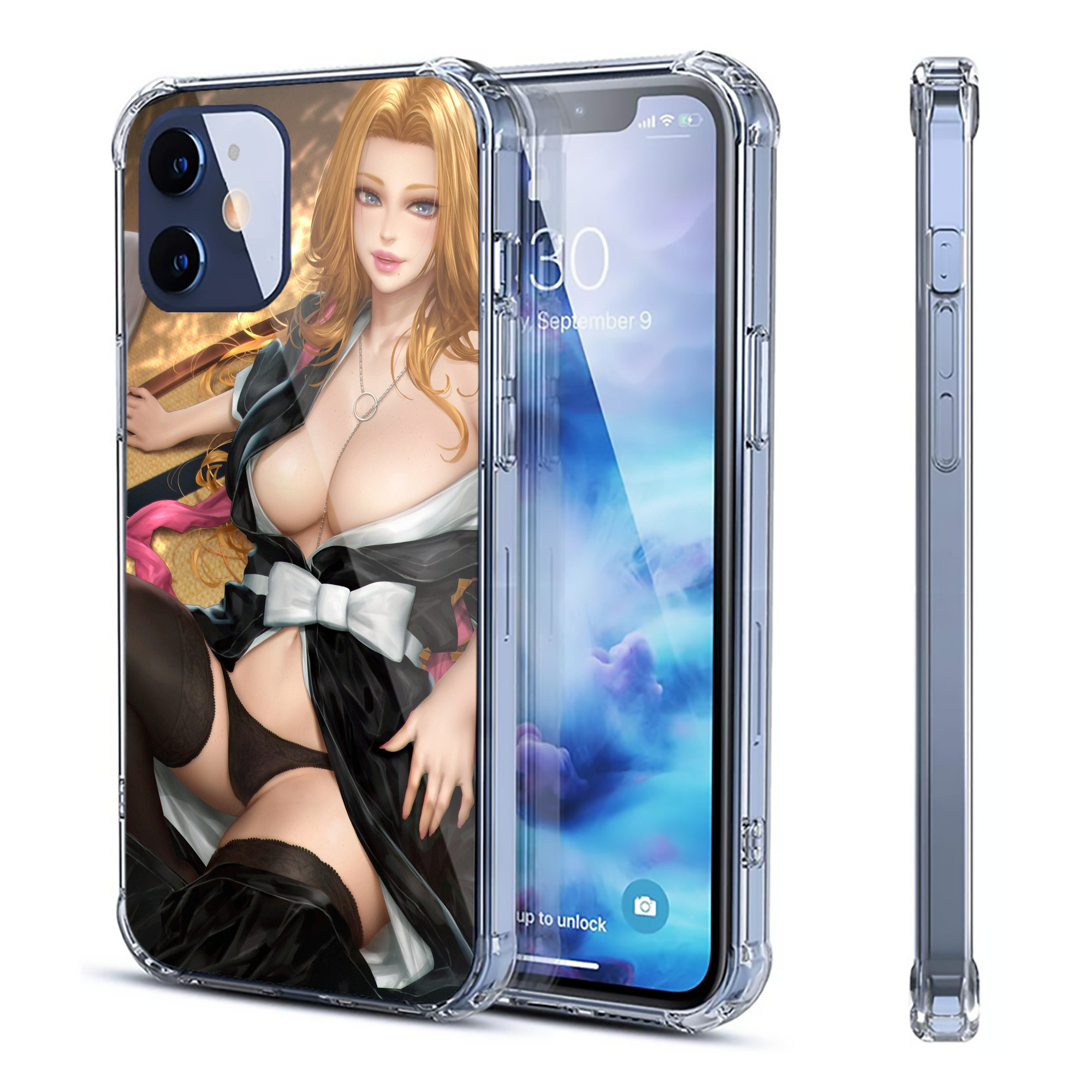 （画像用） ブリーチ BLEACH 【iPhone 12シリーズ対応】透明スマホケース（クリアソフトケース）